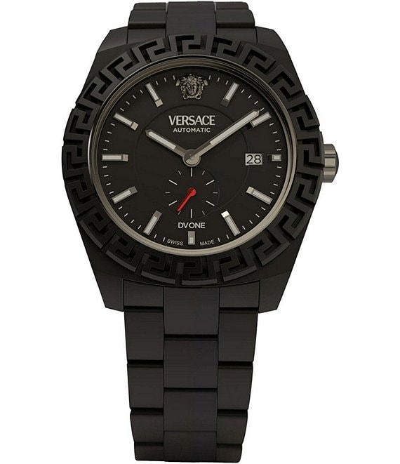 Versace Men s DV One Automatic Black Ceramic Bracelet Watch