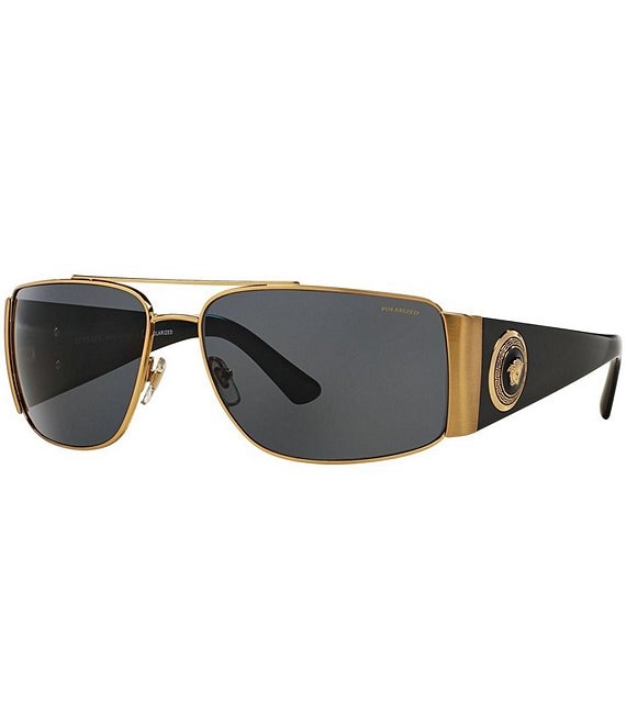 Versace rectangle sales 63mm sunglasses