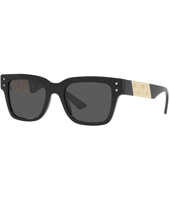 Color:Black - Image 1 - Men's Ve4421 52mm Rectangular Sunglasses