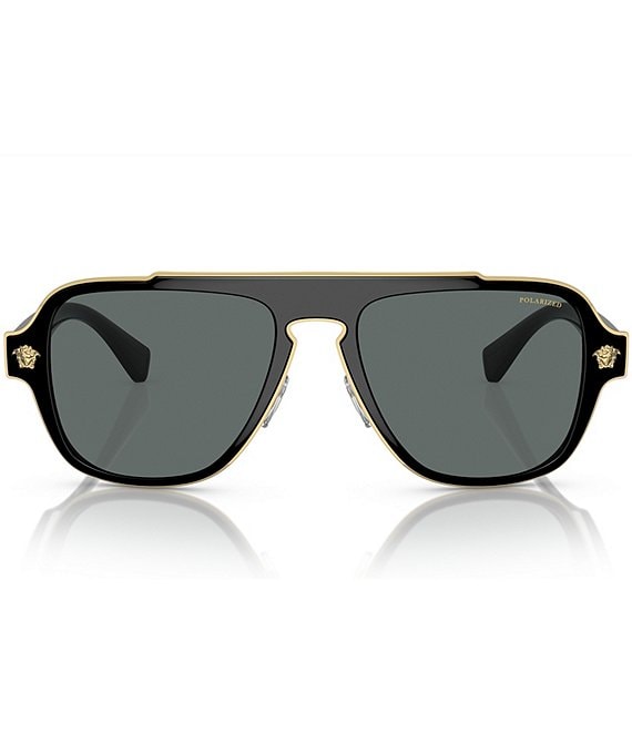 Versace Men's Polarized Navigator Sunglasses | Dillard's