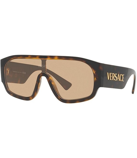 GLINDAR Polarized Shield Sunglasses for Men, Oversized Square Flat Top Sports Glasses