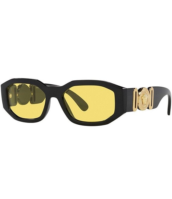 Color:Black Yellow - Image 1 - Unisex Biggie 53mm Sunglasses