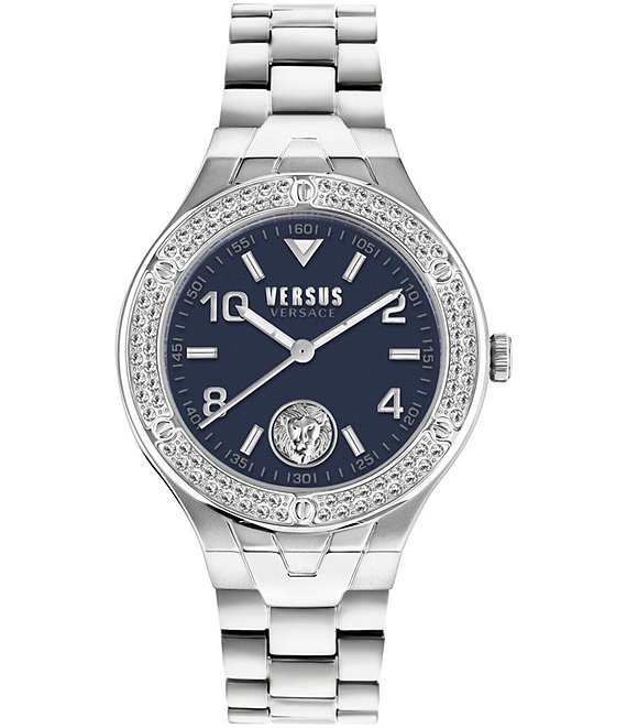 Versace stainless shop steel analogue watch