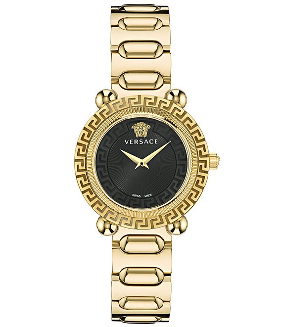 Versace Women's V-Dollar Analog Gold Stainless Steel Bracelet Watch |  Dillard's