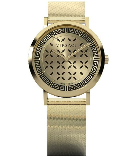 Versace Women\'s New Generation Quartz Analog Gold Stainless Steel Bracelet  Watch | Dillard\'s