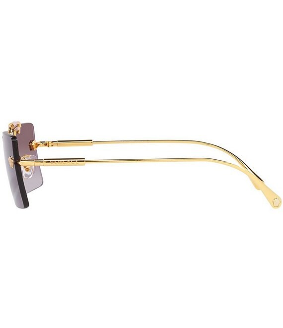 Versace 60Mm Gold Rectangle Women\'s #265701V15B Amazon.com: Versace VE 2245 100280 Gold Metal Rectangle  main image 2