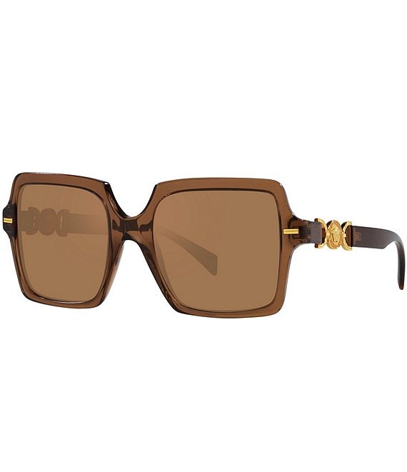 Versace Women's VE4441 55mm Transparent Brown Square Sunglasses