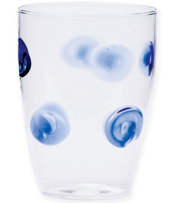 Color:Blue - Image 1 - Drop Glass Tall Tumbler