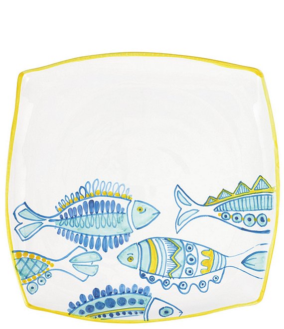 VIETRI Elba's Fish Collection Square Platter