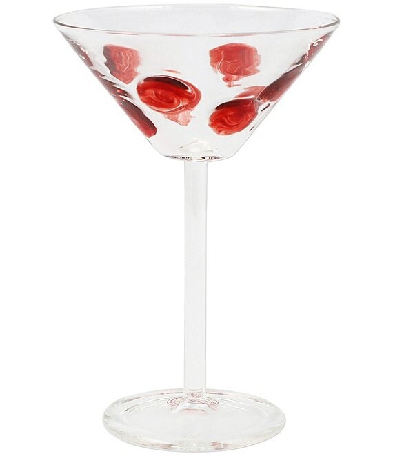 VIETRI Drop Collection Martini Glass