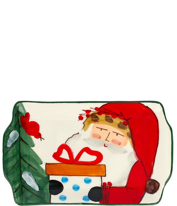 VIETRI Old St Nick Collection 2026 Limited Edition Rectangular Plate