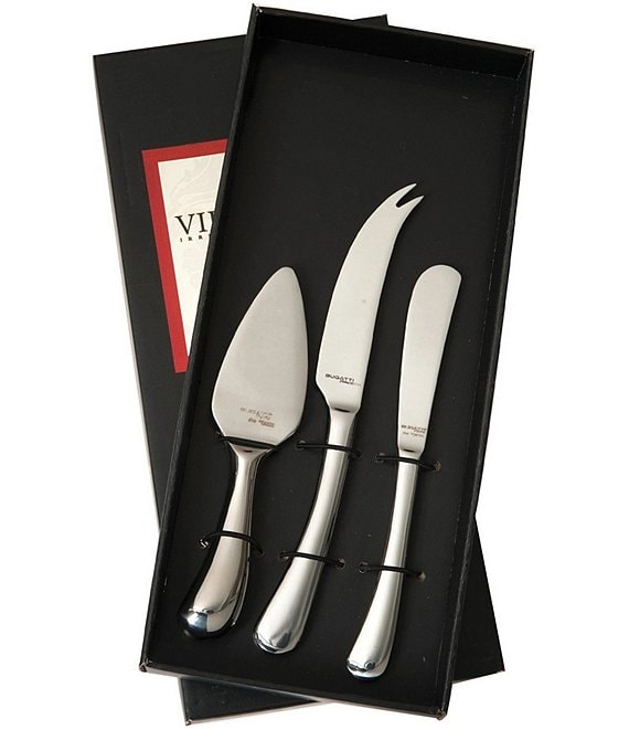 Black & Gold Cheese Knife Set of 3