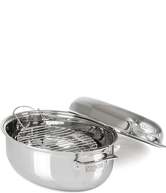Anolon Tri-Ply Clad Stainless Steel Roaster with Nonstick Rack, Dillard's