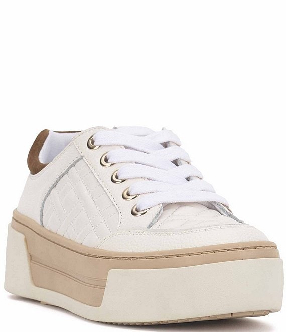 Vince fashion white platform sneakers