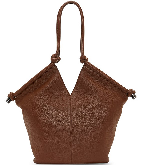 Color:Cocoa Biscuit - Image 1 - Arjay Leather Top Handle Tote Bag