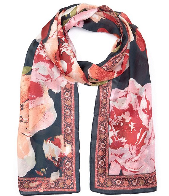 America in Bloom Silk Scarf