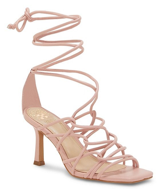 Vince Camuto Enjita Strappy Lace Up Leather Dress Sandals