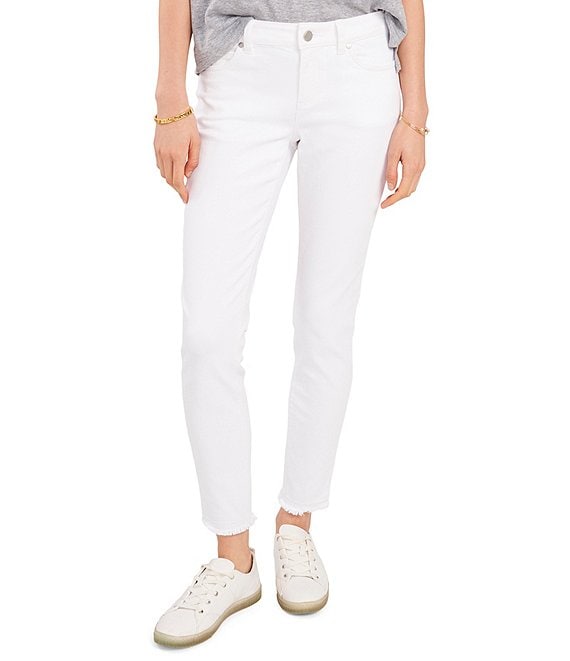 Vince Camuto Frayed Hem Skinny Leg Mid Rise Ankle Jeans | Dillard's