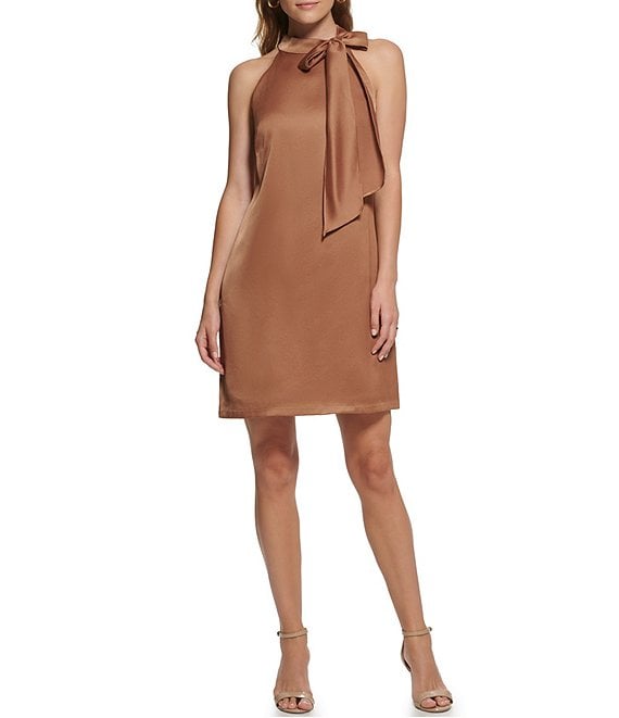 vince camuto halter bow dress