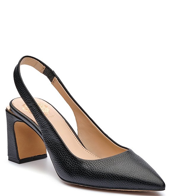 Vince Camuto Hamden Leather Sling Pumps 