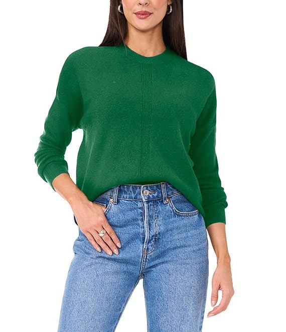 VINCE CAMUTO Edged online Crewneck Sweater, Size Large, NWT