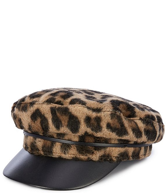 Vince Camuto Leopard Skipper Cap