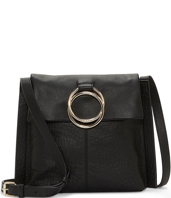 Color:Black Ox - Image 1 - Livy Large Leather Crossbody Bag
