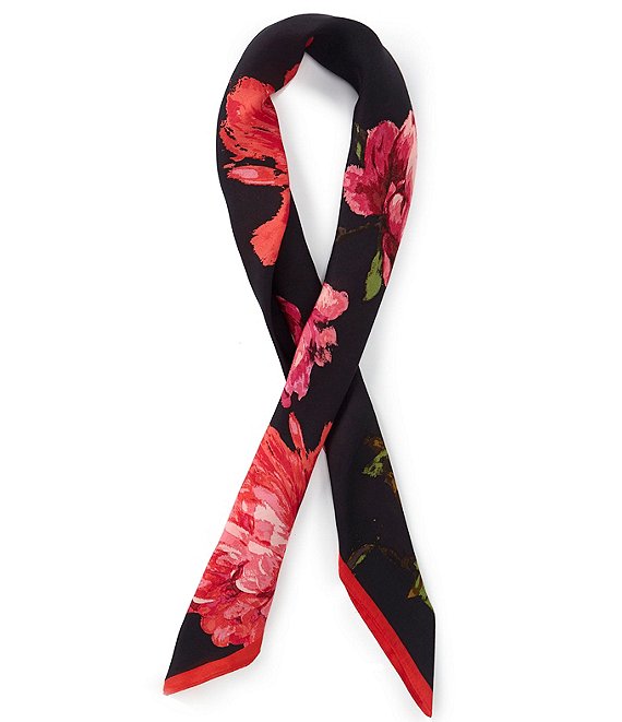 Vince Camuto Peony Silk Square Scarf