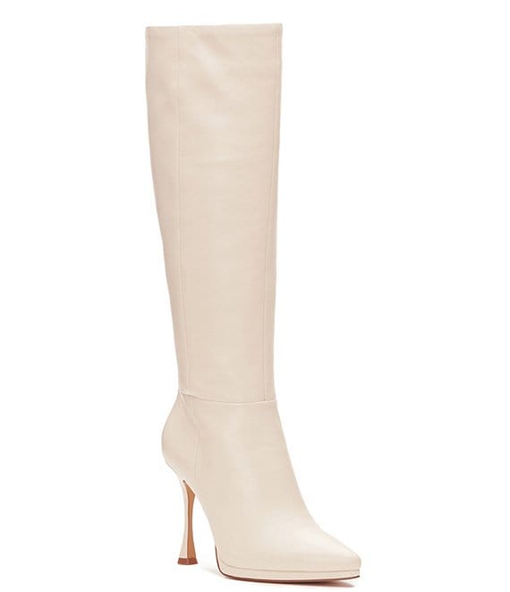 Vince Camuto Peviolia Leather Knee High Boots | Dillard's