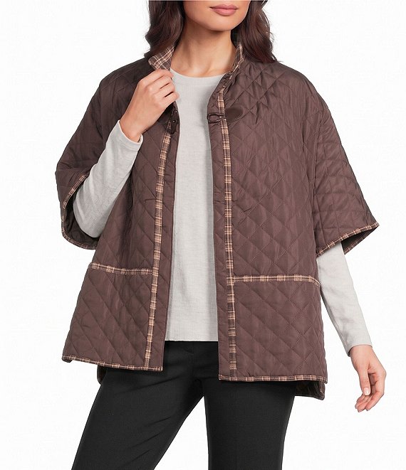 Vince Camuto Quilted Topper with Toggle
