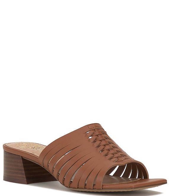 Vince Camuto Sawenna Leather Slide Sandals | Dillard's