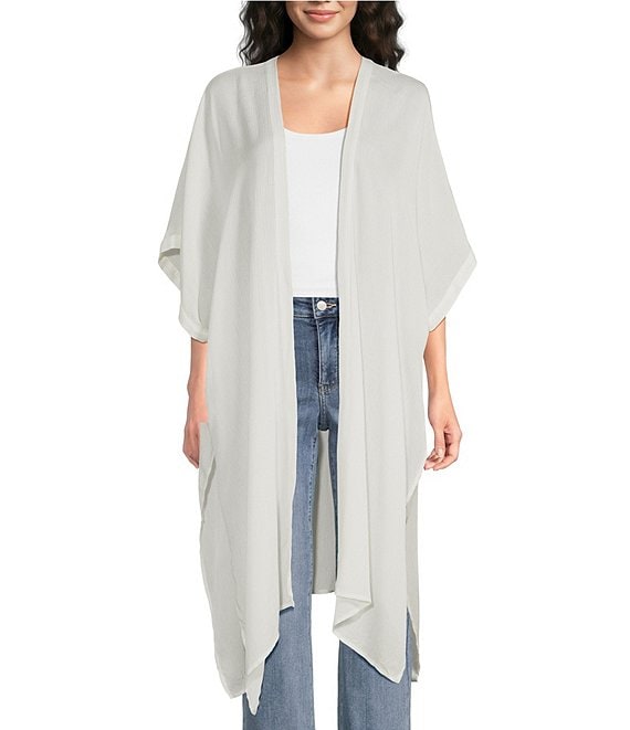 Vince Camuto Solid Crinkle Topper