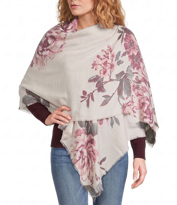 Vince Camuto Tapestry Rose Supersoft Scarf Wrap