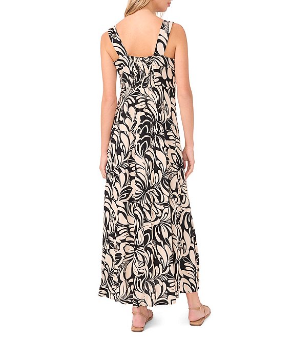 maxi dress thick straps Final Sale Plus Size Thick Tie Strap Thick Poplin Maxi Dress With Smocked Back In Lemon Print