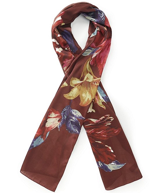 Vince Camuto Tulip Burst Oblong Scarf