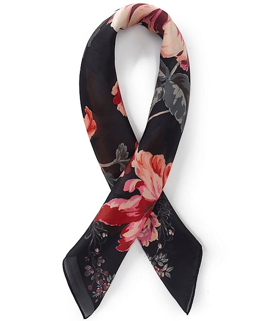 Vince Camuto Tulip Sketch Small Square Scarf