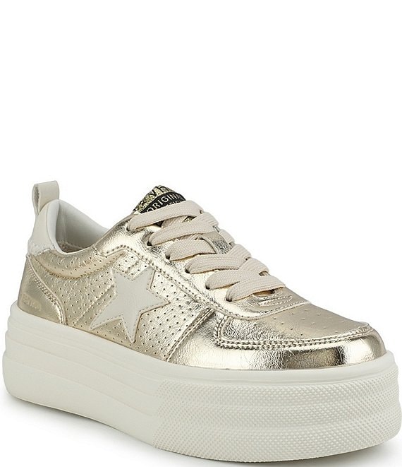 Vintage Havana Hunter Metallic Platform Sneakers