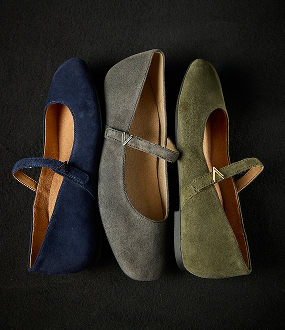 Vionic Alameda Suede Mary Jane Flats | Dillard's