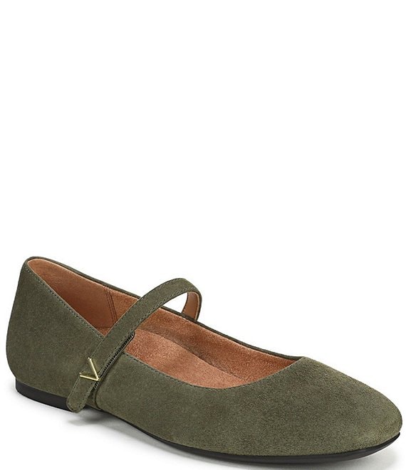 Vionic Alameda Suede Mary Jane Flats
