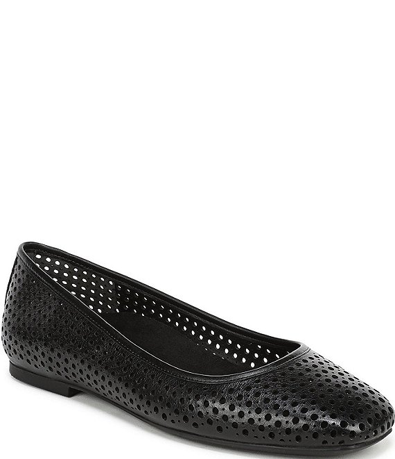 Vionic Orinda Perforated Leather Ballet Flats