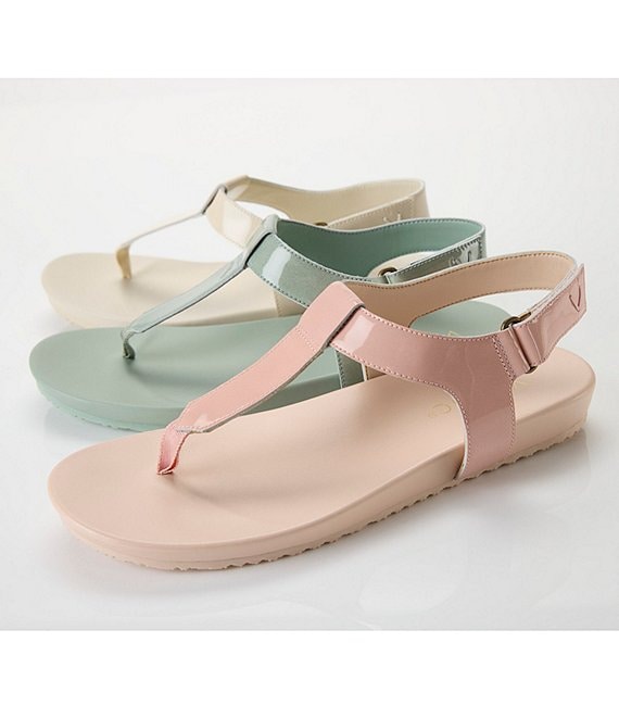 Vionic Palisades Patent Leather T-strap Sandals | Dillard's