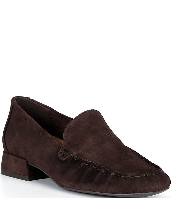 Vionic Pilar Suede Ruched Toe Loafers