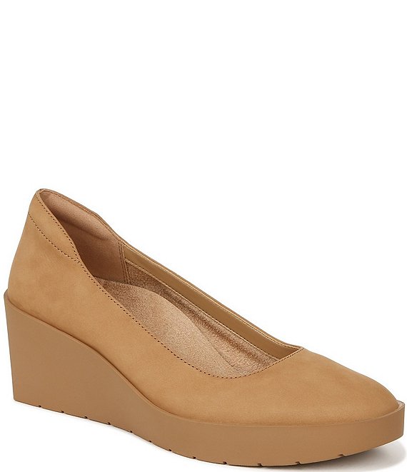 Vionic Sereno Leather Platform Wedge Pumps Dillard s