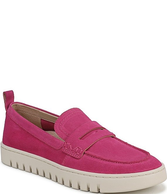 Vionic Uptown Suede Packable Travel Penny Loafers