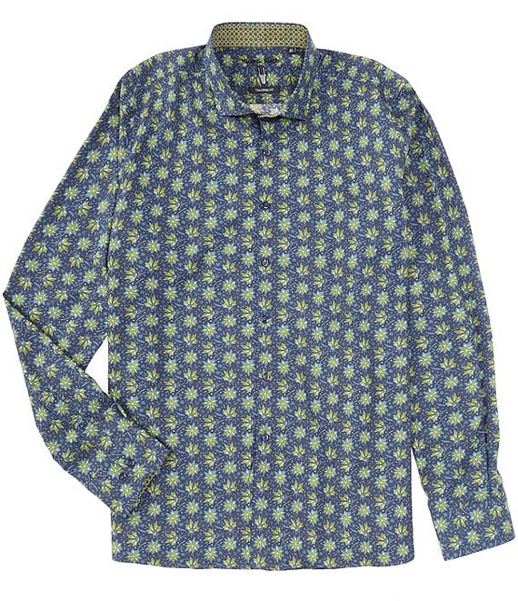 Visconti Printed Long Sleeve Woven Shirt | Dillard's