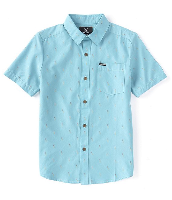 Volcom Big Boys 8-20 Short Sleeve Graffen Button Front Shirt | Dillard's