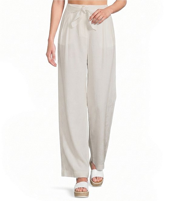 Volcom Bow Chicka High Rise Flat Front Wide Leg Pants