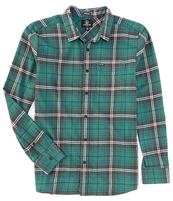 Burnside Yarn-Dyed Long Sleeve Flannel Shirt Size up to 4XL