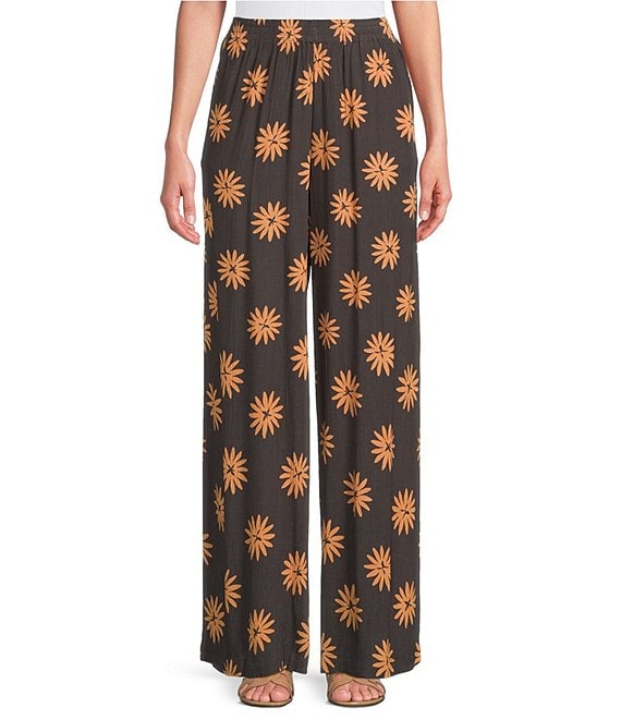 Volcom Midnight Ramble Printed Wide Leg Pants