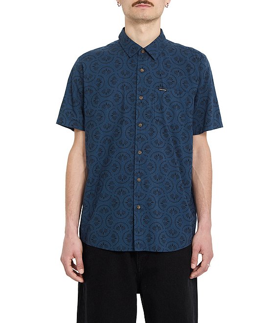 Volcom Scaler Stone Printed Short Sleeve Woven Shirt